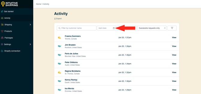 IS HS Activity - Filter By Start Date