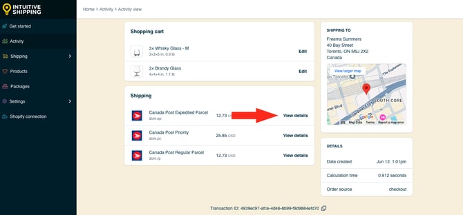 IS HS Activity - View Details Canada Post