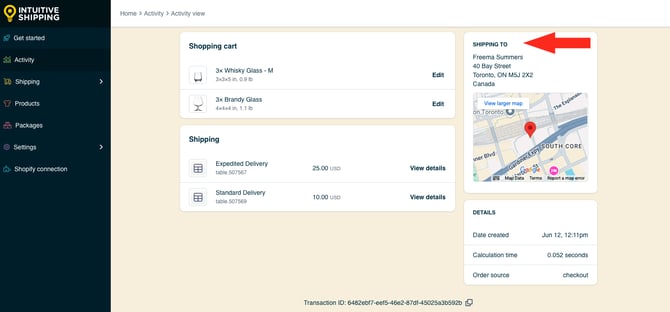 IS HS Activity - View Shipping To