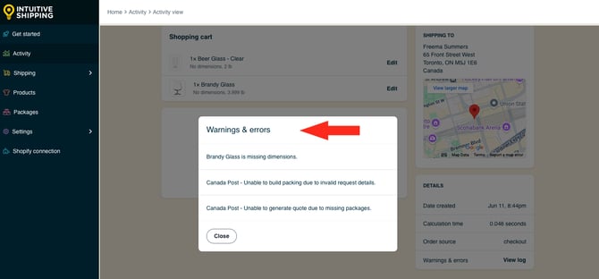 IS HS Activity - Warnings and Errors