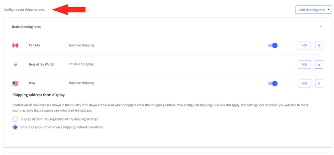 IS HS BigCommerce  - Configure Your Shipping Rules