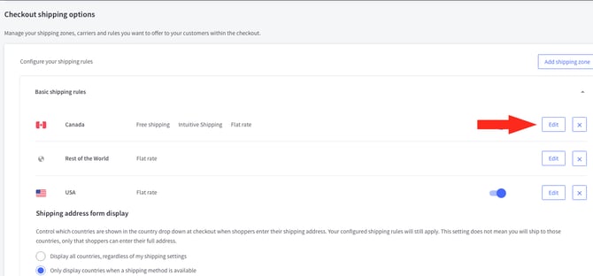 IS HS BigCommerce - Edit Rate