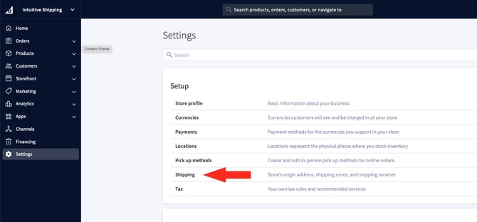IS HS BigCommerce - Settings - Shipping