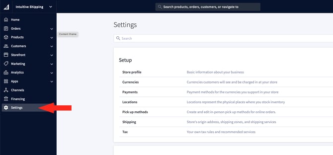 IS HS BigCommerce - Settings