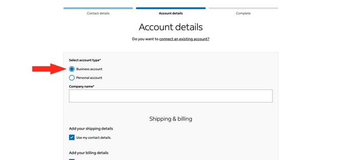 IS HS Connect FedEx - Business Account
