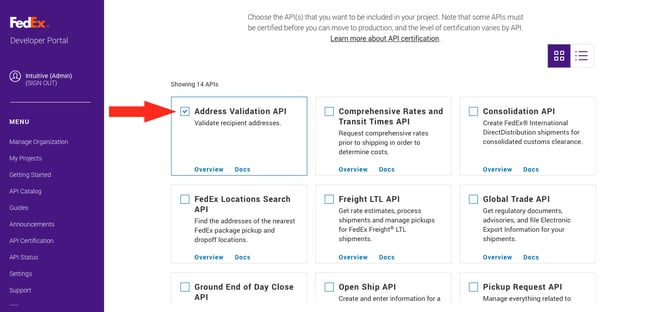 IS HS FedEx OAuth - Address Validation API