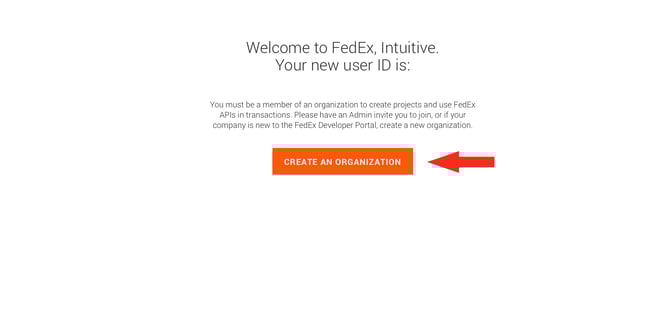 IS HS FedEx OAuth - Create Organization