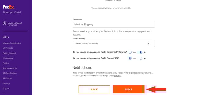 IS HS FedEx OAuth - Project Next