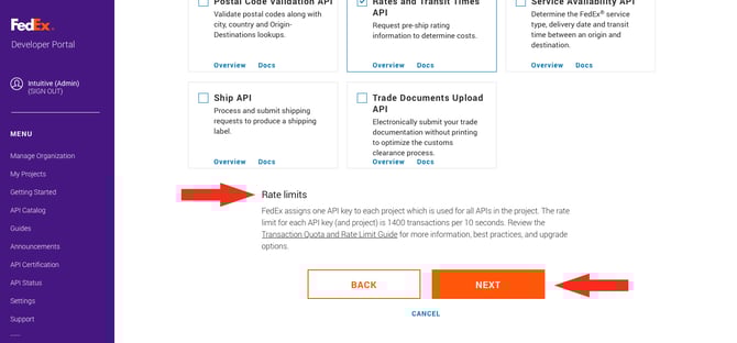 IS HS FedEx OAuth - Rate Limits and Next
