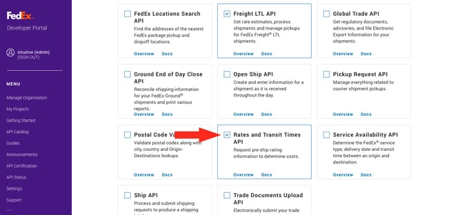 IS HS FedEx OAuth - Rates and Transit Times API