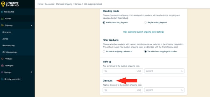 IS HS Free Shipping Methods - Optional Custom Shipping Blending - Discount