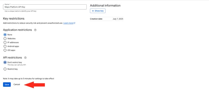 IS HS Google API - Save No Restrictions