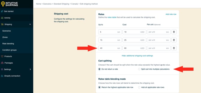 IS HS Local Delivery Shipping Method - Cart Splitting - Do Not Return Rate