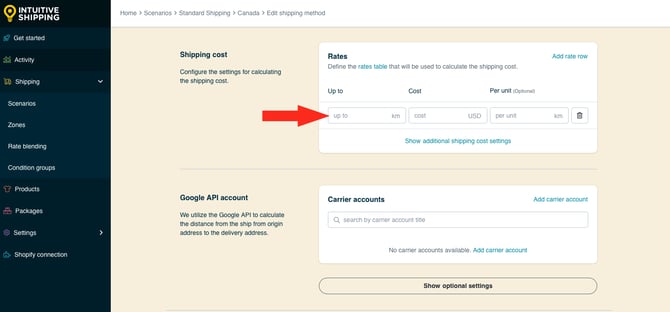 IS HS Local Delivery Shipping Method - Edit Up To Limit