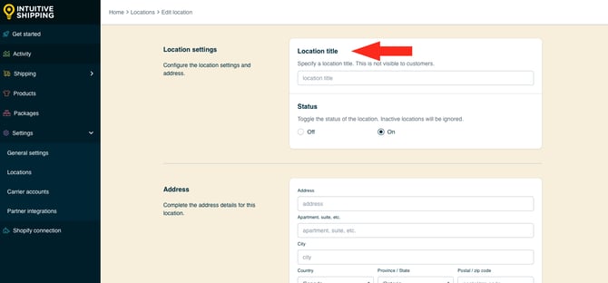 IS HS Locations - Edit Location Title