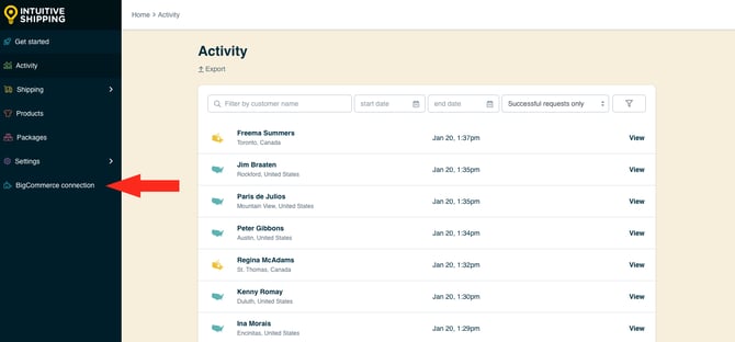 IS HS Menu - BigCommerce Connection