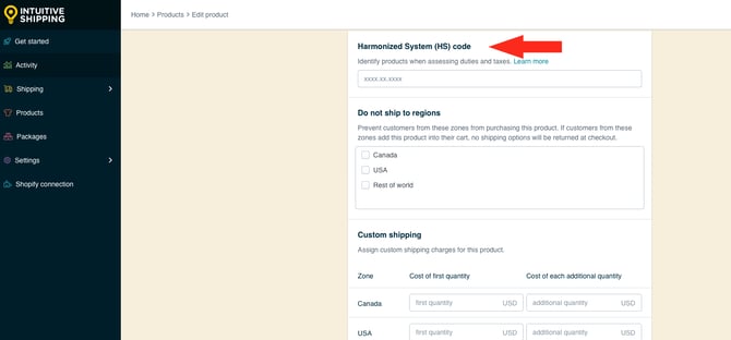 IS HS Products - Enter HS Code