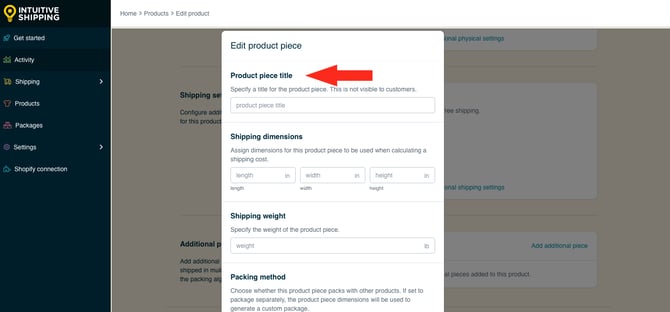IS HS Products - Enter Product Piece Title