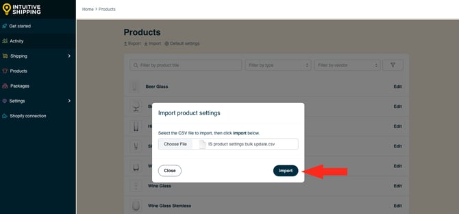 IS HS Products - Import File