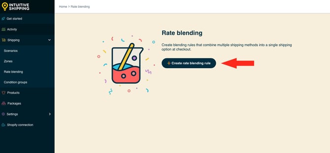 IS HS Rate Blending - Advanced - Create Rate Blending Rule