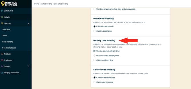 IS HS Rate Blending - Advanced - Delivery Time Blending