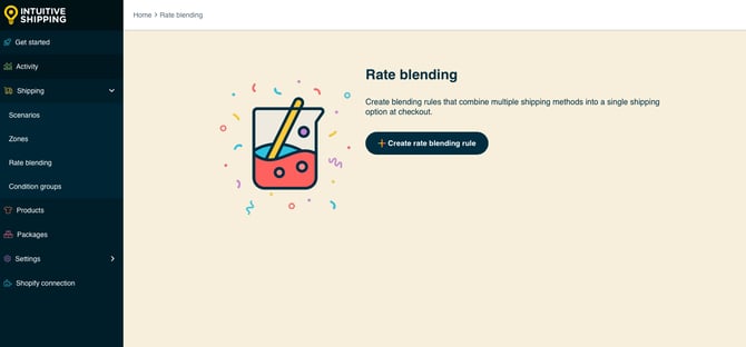 IS HS Rate Blending - Advanced - New Rate Blending Screen