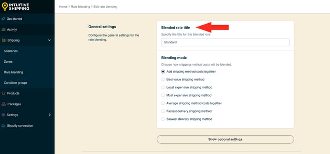 IS HS Rate Blending - Simple -  Blended Rate Title