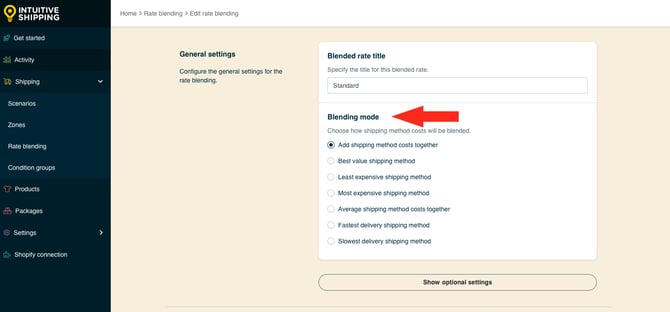 IS HS Rate Blending - Simple -  Blending Mode