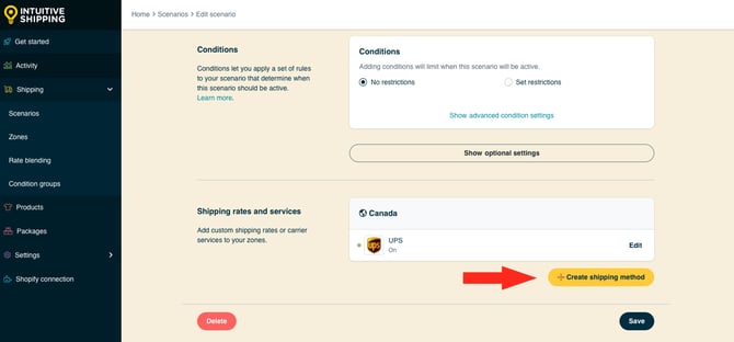 IS HS Scenarios -  Create Shipping Method with UPS