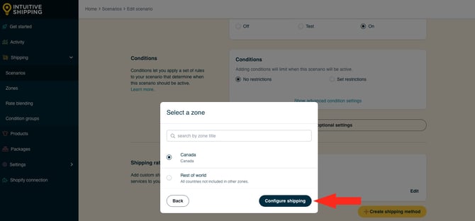 IS HS Scenarios - Create Shipping Method Configure Shipping with Canada-1