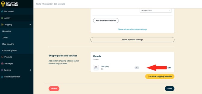 IS HS Scenarios - Custom Shipping Method Blending Group Tag A