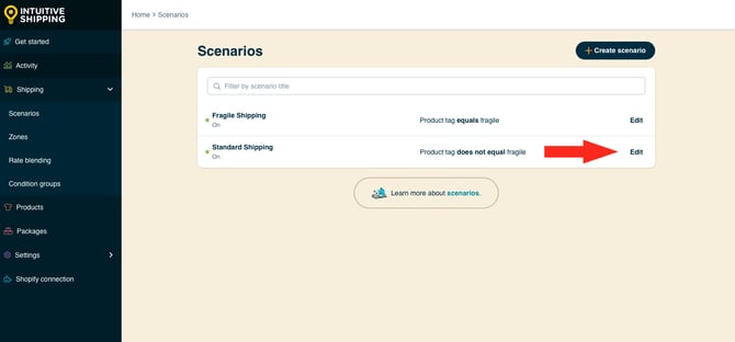 IS HS Scenarios - Edit Standard Scenario - Blending