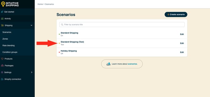 IS HS Scenarios - Indicators