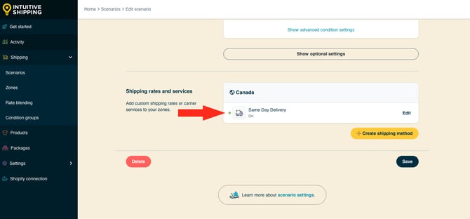 IS HS Scenarios - Next Day - Duplicated Shipping Method