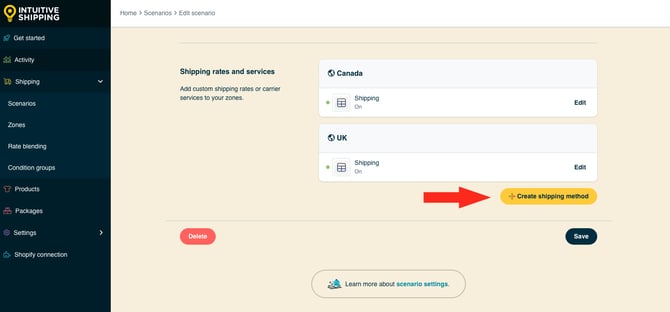 IS HS Scenarios - No Shipping Product Restricted - Create New Shipping Method