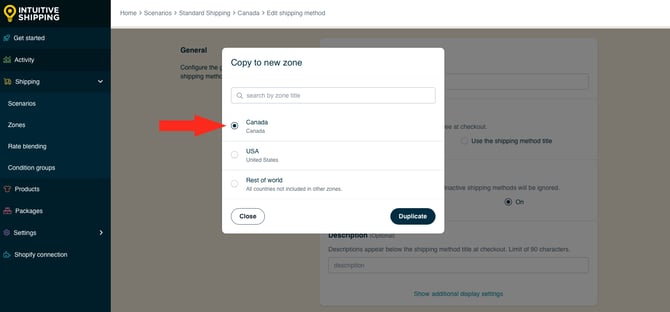 IS HS Shipping Method - Duplicate - Copy To Zone Canada