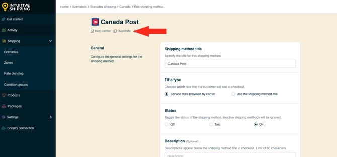 IS HS Shipping Methods - Local Pickup Duplicate Canada Post