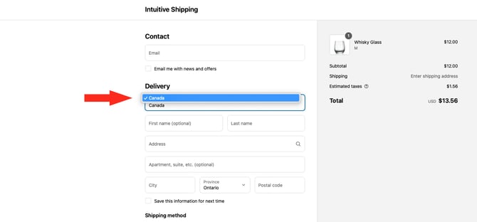 IS HS Shopify - Checkout Canada Market Only