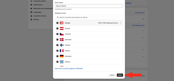 IS HS Shopify - Edit Zone - Done Button ROW