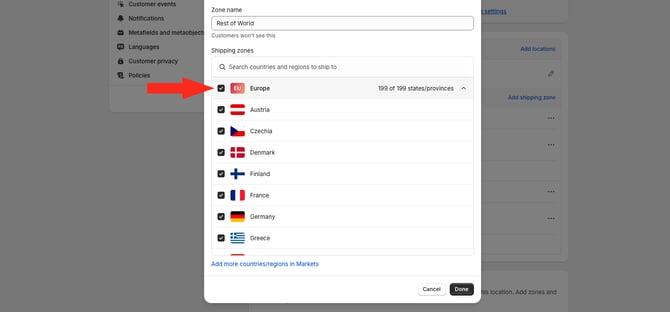 IS HS Shopify - Edit Zone - Select All