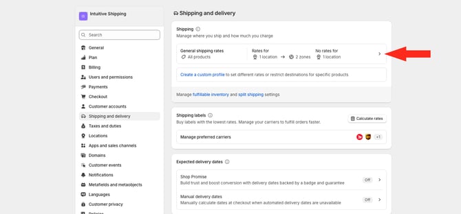 IS HS Shopify - General Shipping Rates