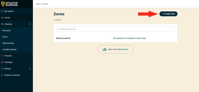 IS HS Zones - Create Zone