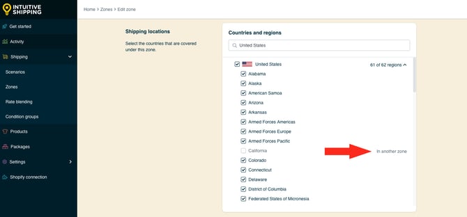 IS HS Zones - Edit United States - California In Another Zone