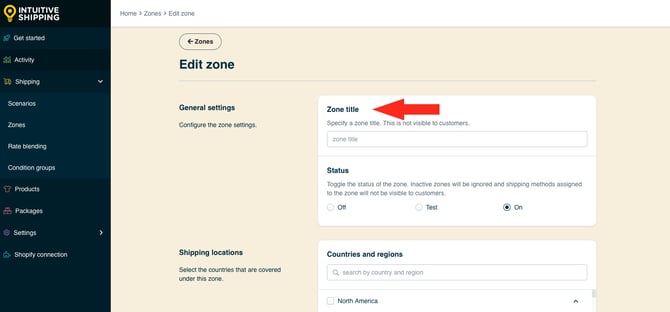 IS HS Zones - Edit Zone Title