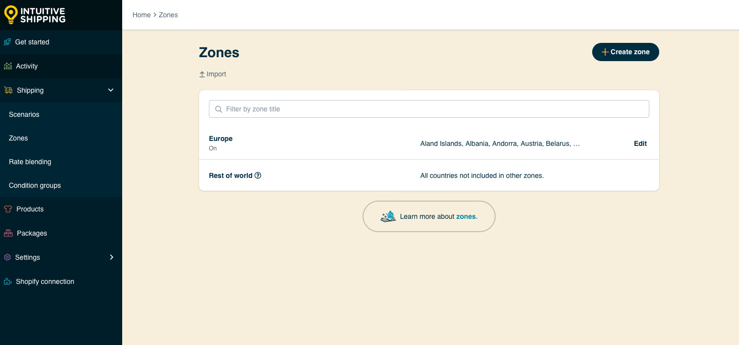 Create A Zone