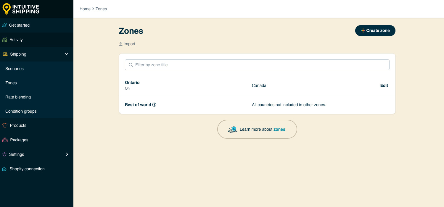Create A Zone