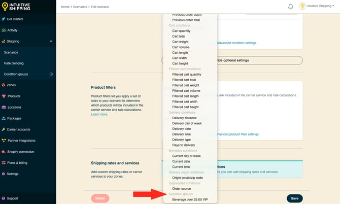 IS - Scenarios - Condition Groups