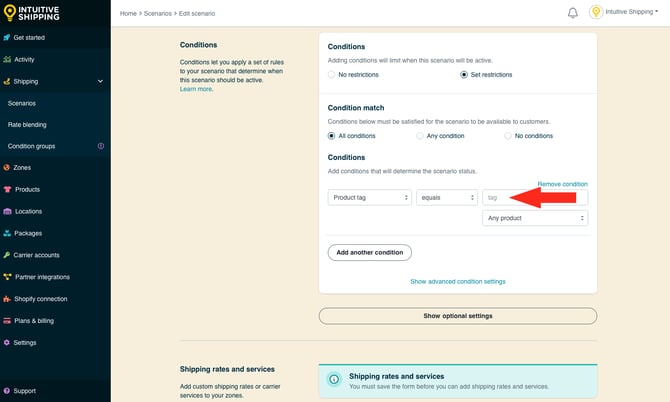 IS - Scenarios - Enter Condition Value