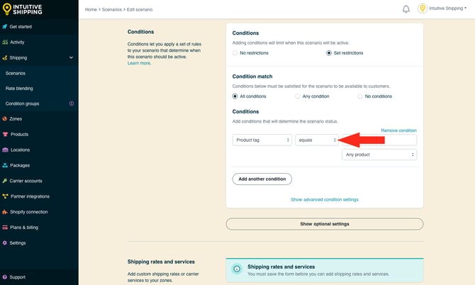 IS - Scenarios - Select Condition Logic