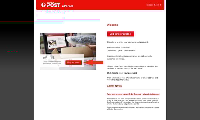 IS - Aus Post - eParcel Find Out More